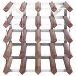 ZNTS Wine Rack for 20 Bottles Brown Solid Wood Pine 340892