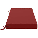 2-Piece Bench Cushions SOEST 2 pcs 100% Polyester Wine Red 950181