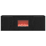 Electric Fireplace Black Oak 110 x 30 x 36.5 cm Engineered wood 8021024