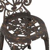 Garden Bistro Set 3 pcs Bronze Aluminium 42002386