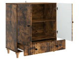 Sideboard Smoked Oak 66 x 34.5 x 95 cm Engineered Wood 894210