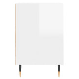 TV Cabinet High Gloss White 160x35x55 cm Engineered Wood 831334