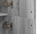 Highboard Grey Sonoma 70x35x180 cm Engineered Wood 3276663