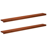 Window Sills 2 pcs Brown 160 x 20 x 2 cm Solid Beech Wood 42048262