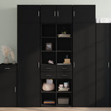 Highboard Black Engineered Wood Large Highboard Rectangular 3281463