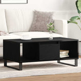 Coffee Table Black Oak 90 x 50 x 36.5 cm Engineered Wood 862964