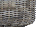Planter Basket with Storage 2 pcs Grey Lacak Rattan 42020953