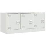 TV Cabinet White 99x39x44 cm Steel 841648