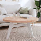 Table Top 90x4 cm Round Solid Wood Beech 355926