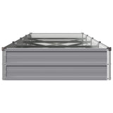 Raised Garden Bed Grey 320 x 80 x 24 cm cold-rolled steel 8006497