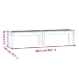 Garden Bench Natural Wood Solid Douglas Wood 2-seater Durable 824023