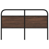 Replace Headboard Brown Oak 150 cm Steel and Engineered Wood 4100341