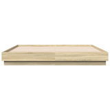 Bed Frame without Mattress Sonoma Oak 180x200 cm Super King 3209837