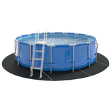 Pool Ground Sheet Folding Black 458 cm Non-woven Fabric 42009108