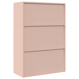Storage Cabinet 2 pcs Pink 90 x 40 x 130 cm Steel Lockable 3438640