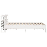 Bed Frame without Mattress White 160x200 cm Solid Wood Pine 3306142