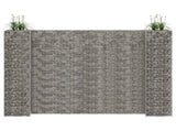 H-Shaped Gabion Planter Steel Wire 260x40x200 cm 145665