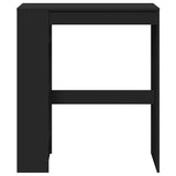 Bar Table with Racks Black 90x40x103.5 cm Engineered Wood 854374