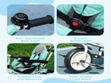 6 in 1 Kids Trike Push Bike w/ Push Handle, Canopy, 5-point Safety Belt, Storage, Footrest, Brake, T3398P347546
