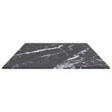 Table Top Black Tempered glass 100x50 cm Durable Table Top 322274