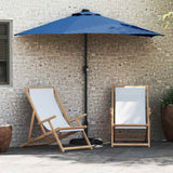 Garden Parasol 294 x 150 x 223 cm Polyester and Steel Azurblau 42003266