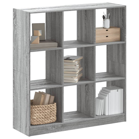 Bookcase Grey Sonoma 102x32x108 cm Engineered Wood 3307842