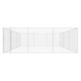 Outdoor Dog Kennel Galvanised Steel 570x570x185 cm 145034