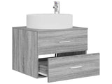 Wall-Mounted Sink Vanity Grey Sonoma 49.5 x 44.5 x 65.5 cm 890323