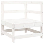 8 Piece Garden Sofa Set White Solid Wood Pine 3250557