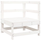8 Piece Garden Sofa Set White Solid Wood Pine 3250557