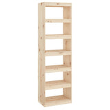 Book Cabinet/Room Divider 60x30x199.5 cm Solid Wood Pine 808178