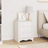Coffee Table Drammen White 45 x 35 x 56 cm Solid Pine Wood 42003049