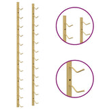 Wall Mounted Wine Rack for 12 Bottles Gold Iron 340880