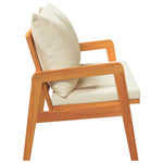 Garden Bench with Cushion Brown Solid Acacia wood 4106457