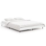 Bed Frame without Mattress White 140x190 cm Engineered Wood 832277