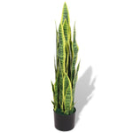 ZNTS Artificial Sansevieria Plant with Pot 90 cm Green 244427