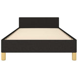 Bed Frame without Mattress Black 90x190cm Single Fabric 349889