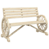 Garden Bench Natural Wood Solid Fir Wood Standard Durable 365103