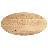Table Top 120x60x4 cm Solid Wood Oak Oval 4009043