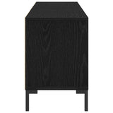 TV Cabinet Black Oak 150 x 30 x 44.5 cm Engineered Wood 862878