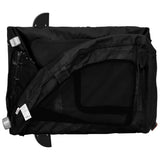Pet Bike Trailer Black Oxford Fabric and Iron 93982