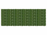 Balcony Screen with Leaves 300 x 150 cm Polyethylene and Fabric 42040663