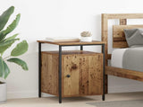 Bedside Cabinet 2 pcs Old Wood 40 x 42 x 60cm Engineered Wood 881807