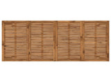 Garden Dinner Table Natural and Black 196 x 100.5 x 75 cm 3394419