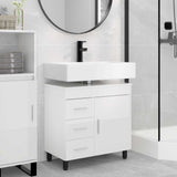 Bathroom Vanity Unit High Gloss White 60 x 35 x 60 cm 889379