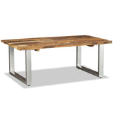 ZNTS Coffee Table Solid Reclaimed Wood 100x60x38 cm 244586