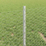 Fence with Posts Silver 0.4 x 25 m Steel 3336983
