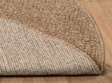 Area Rugs Round AGIRA Natural 120 CM Polyester 42022531