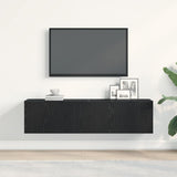 TV Cabinet Black Oak 120x30x30.5 cm Engineered Wood 862011