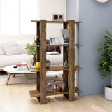 Book Cabinet/Room Divider Smoked Oak 80x30x123.5 cm 813575
